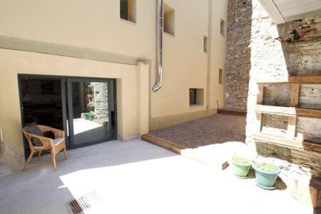 Apartament Central Amb Terrassa Alp Esterno foto